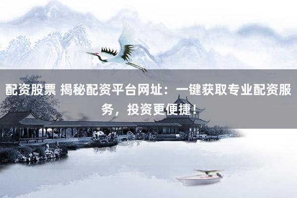 配资股票 揭秘配资平台网址：一键获取专业配资服务，投资更便捷！