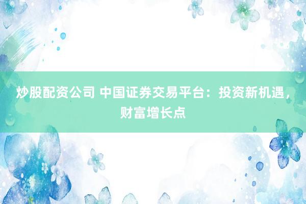 炒股配资公司 中国证券交易平台:投资新机遇,财富增长点