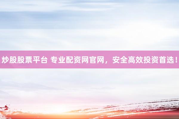炒股股票平台 专业配资网官网，安全高效投资首选！