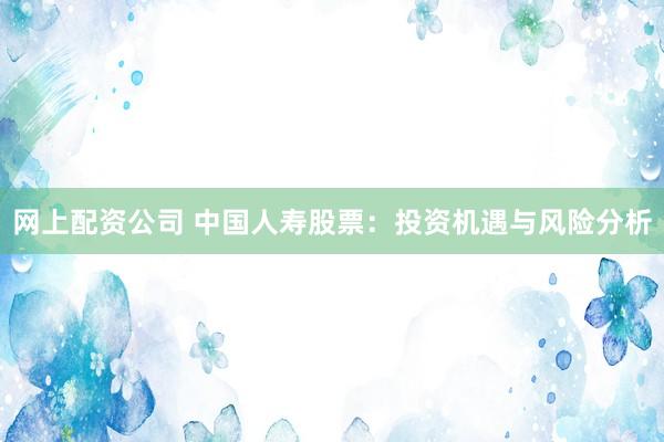 网上配资公司 中国人寿股票:投资机遇与风险分析